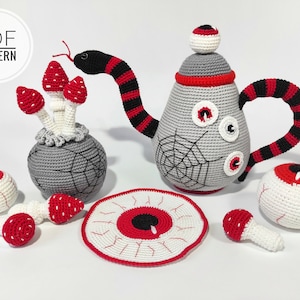 Crochet patterns Halloween amigurumi Horror crochet Spooky decor Halloween pattern Crochet halloween Handmade halloween Crochet toys