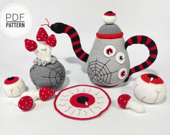 Crochet patterns Halloween amigurumi Horror crochet Spooky decor Halloween pattern Crochet halloween Handmade halloween Crochet toys