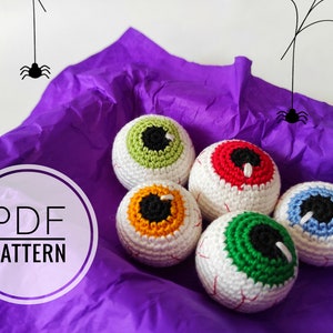 Spooky decor Halloween pattern pdf Primitive halloween toy Halloween props Crochet plushie Spooky gift Halloween scary Horror amigurumi image 1