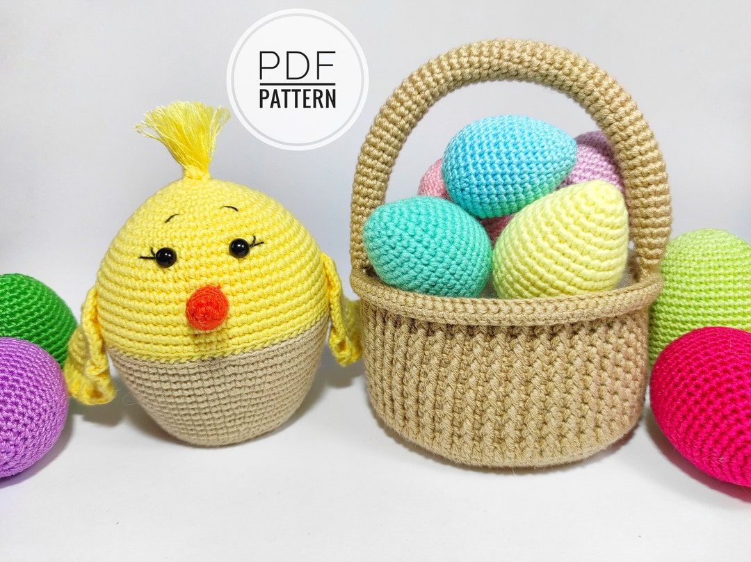 Easter Crochet Patterns Pdf Crochet Eggs Pattern Crochet Basket Mini ...