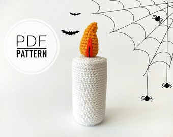 Crochet patterns Halloween pattern  Pdf pattern Easy crochet pattern Primitive halloween Halloween plush Handmade halloween Candle pattern