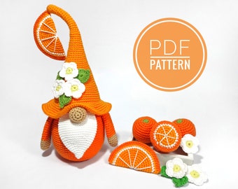 Gnome patterns Crochet patterns pdf Amigurumi pattern Garden gnome Kitchen gnomes Summer gnome Plushie pattern Crochet gnomes Crochet toys