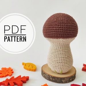Crochet patterns Amigurumi mushroom Pdf pattern Crochet mushroom Mushroom plush Digital pattern Easy crochet pattern Fall decorations