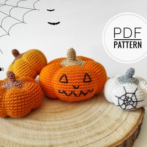 Crochet pumpkin Pumpkin pattern Halloween pattern digital Diy halloween decor Halloween props Cute halloween decor Primitive pumpkins