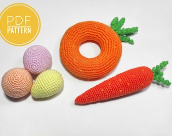 Egg pattern Easter carrots pattern Easter eggs Easter decor Easter ornaments Crochet eggs Easter toys Crochet patterns Easter Spring decor