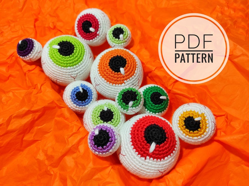 Spooky decor crochet patterns Halloween amigurumi Primitive Halloween pattern Halloween props Horror crochet Halloween scary Fall decor image 3