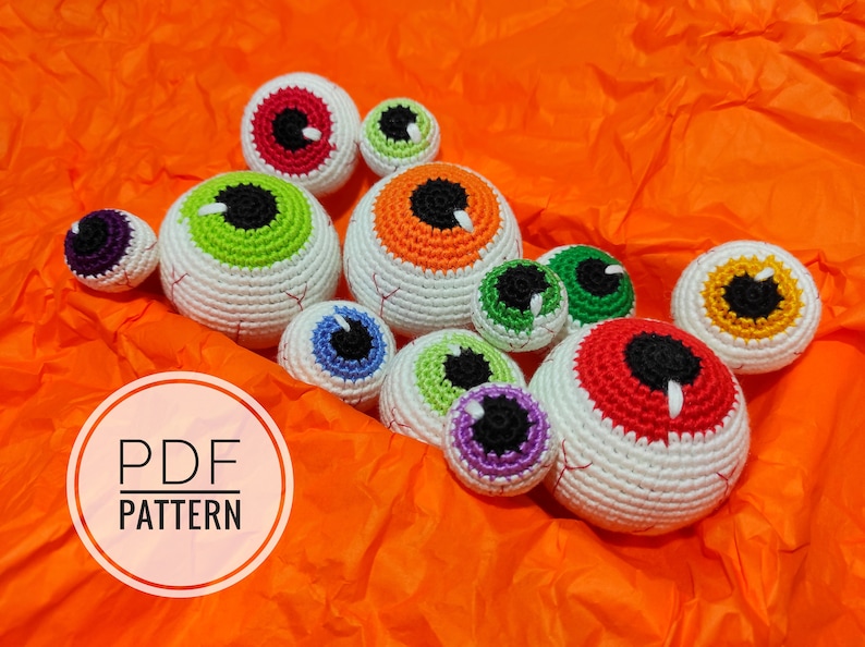 Spooky decor crochet patterns Halloween amigurumi Primitive Halloween pattern Halloween props Horror crochet Halloween scary Fall decor image 1