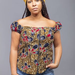 SALES : Africa print Amina top