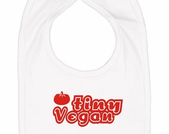 Vegan Baby, Vegan Baby Bib, Vegan Bib, Vegetarian Bib, Vegan Mom Gift, Vegan Dad Gift, Vegan New Mom Dad, Vegetarian Baby, Baby Shower Gift