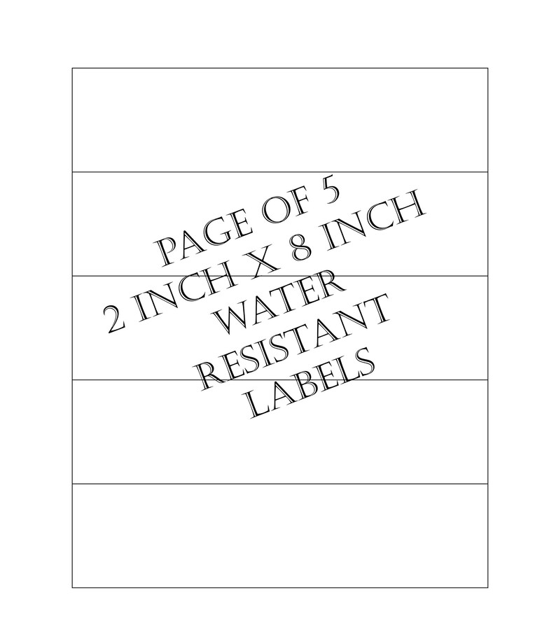Floral Water Bottle Labels