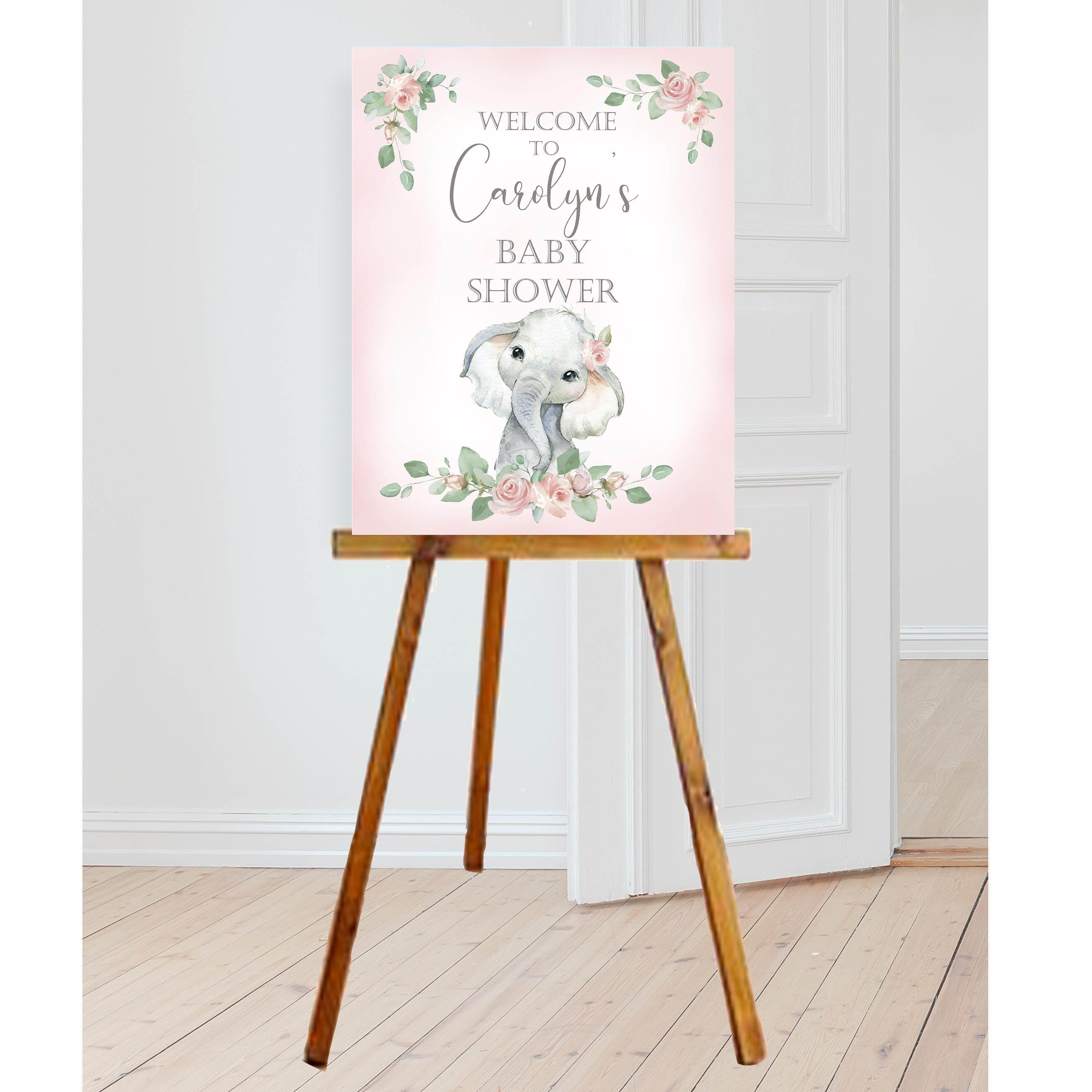 ELEPHANT BABY SHOWER Baby Elephant Baby Shower Sign Etsy