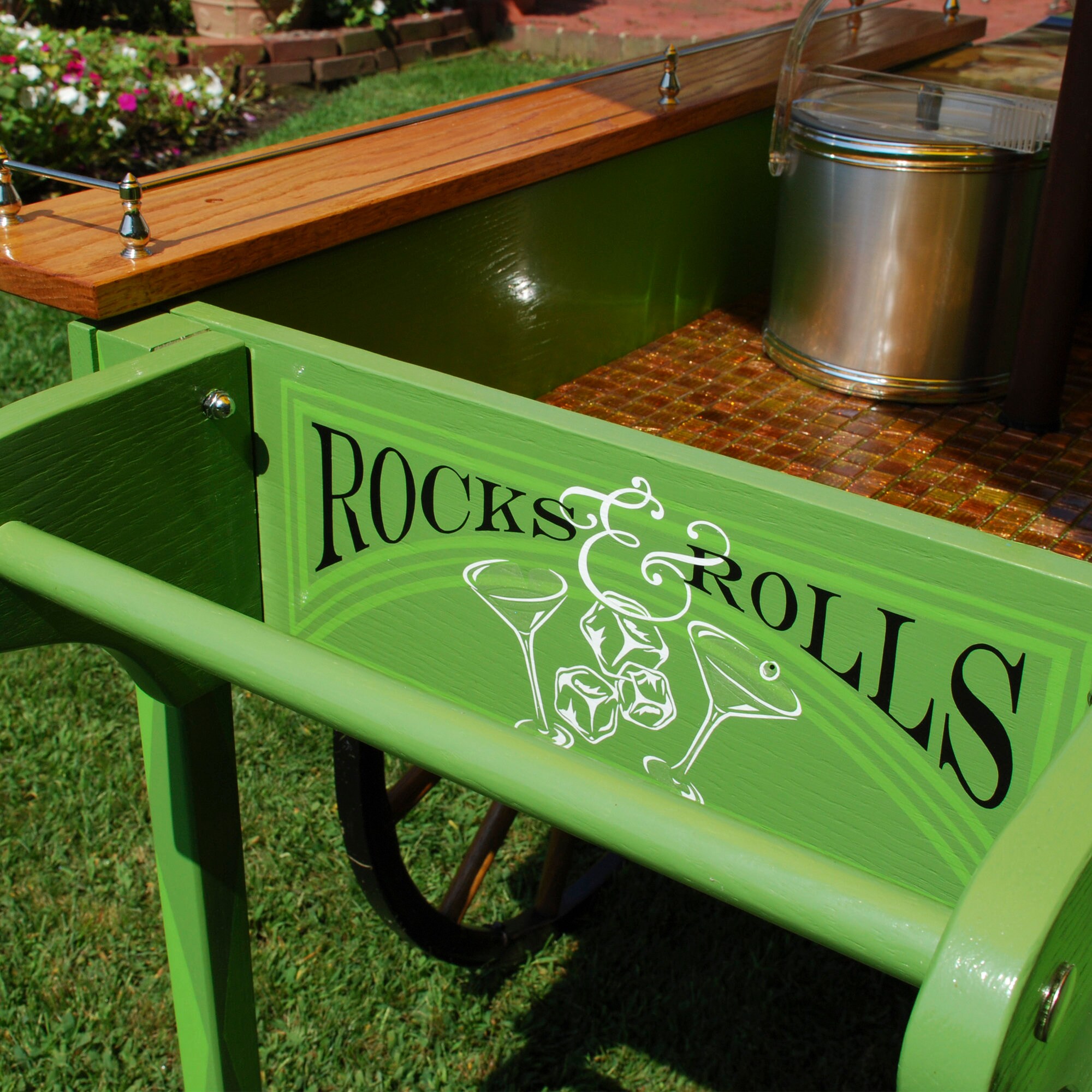 Mobile Bar Cart, Build It Yourself Instructions, Assembly Manual, Build