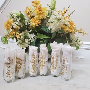 Stemless Champagne Flutes Bridesmaid - Personalized Stemless Champagne Flutes - Bridal Party Champagne Glasses - Bridesmaid Gifts -