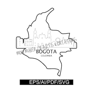 Colombia svg/Colombia-Bogota skyline/Colombia map/Bogota-Colombia/Bogota skyline