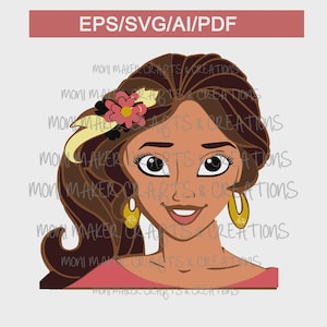 Elena of Avalor SVG/ Silhouette, Cricut/Elena