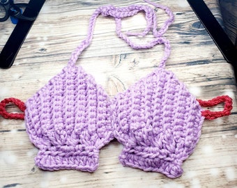seashell bralette