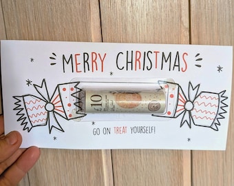Christmas Money Wallet  Xmas Cracker Card  Gift Voucher & IOU Holder Gift Voucher Ideas Kids and Teens