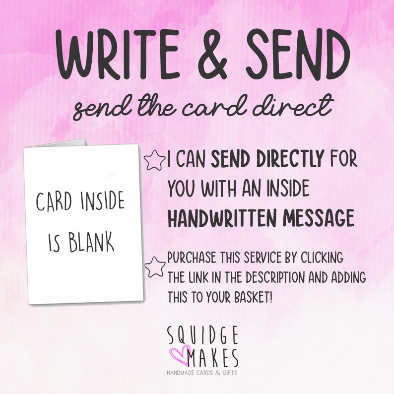 Squidgemakes write and send info etsy