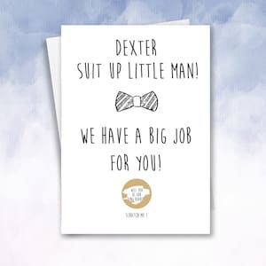 Personalised Ring Bearer Proposal Card - Will You Be Our Ring Bearer, Will You Be My Ring Bearer, Scratch Off Card, Groomsman Proposal boy