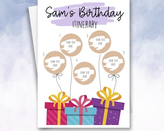 Anniversaire itinéraire personnalisé Carte à gratter Bon cadeau surprise Révéler des vacances au spa