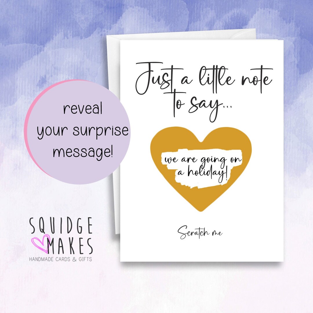 Holiday Scratch Card, Holiday Scratch Card Reveal, Scratch Holiday Card