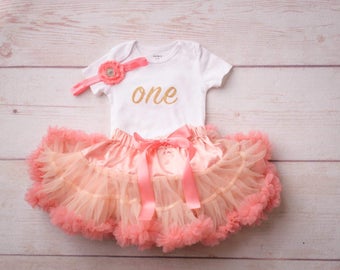 Tutu, Baby Tutu, Newborn Tutu, Coral Baby Tutu, Baby Girl Tutu, Tutu Coral, Coral Tutu, First Birthday Tutu, First Birthday Outfit