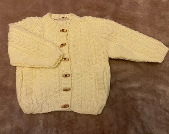 Cosy Aran Jacket with Side Pockets