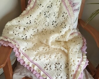 Flower Cot Blanket