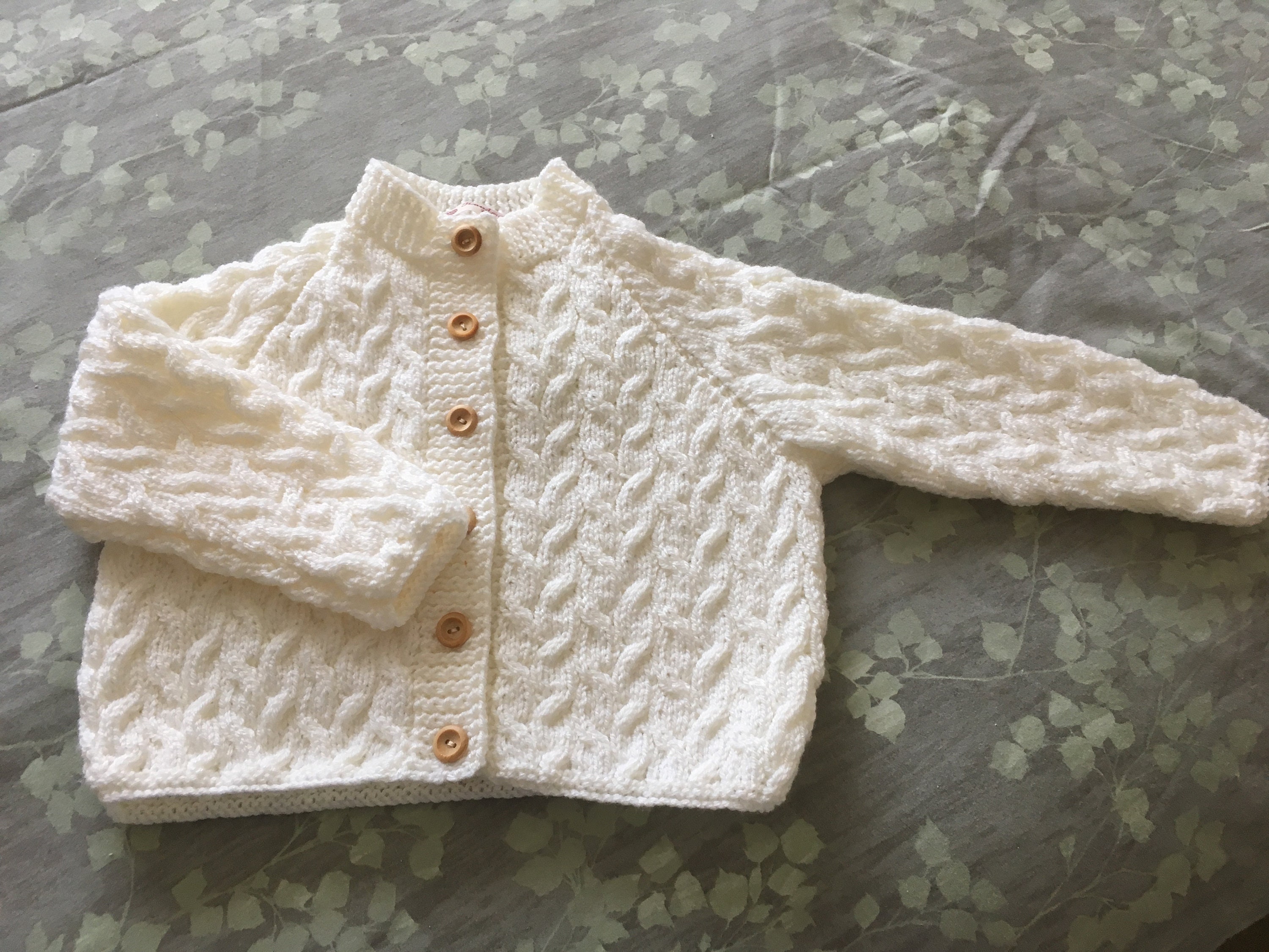 A Smart Off-white Cardigan Pattern - Etsy
