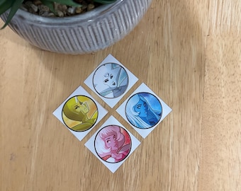 Steven Universe Diamond Sticker Set Fan Merch