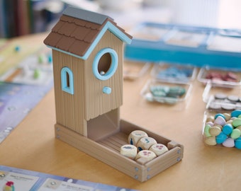 Mangeoire à oiseaux d'envergure, tour de dés (impression 3D)