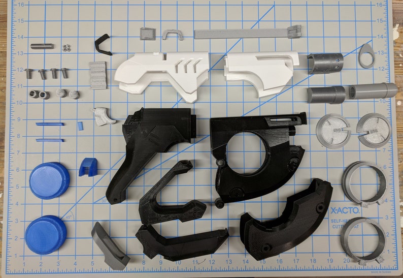 Overwatch Tracer Gun Pulse Pistol STL Files for 3D Printing image 2