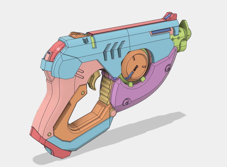 Overwatch Tracer Gun Pulse Pistol STL Files for 3D Printing image 7