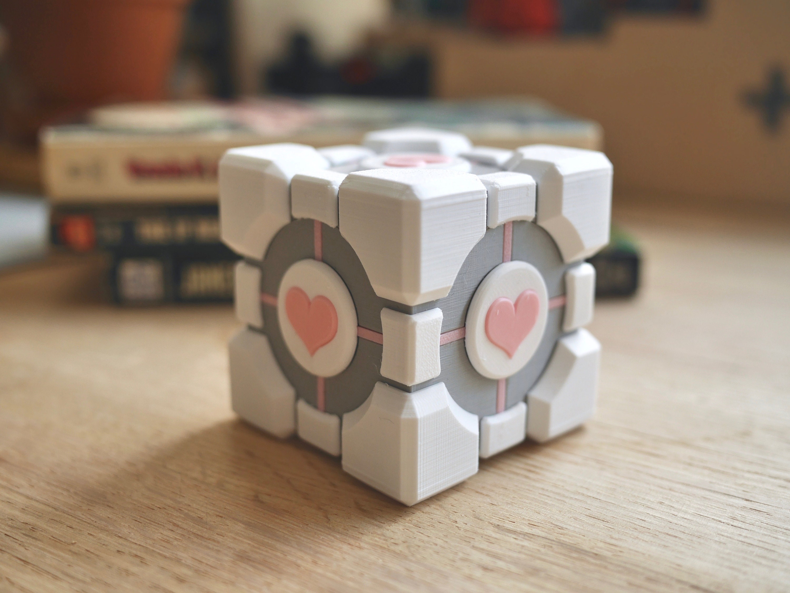 Portal Weighted Companion Cube Box (3D printed)