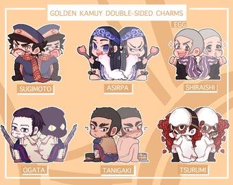 Golden Kamuy Asirpa Sugimoto Shiraishi Golden Trio Sticker Etsy Golden Kamuy Asirpa Sugimoto Shiraishi Golden Trio Sticker Etsy