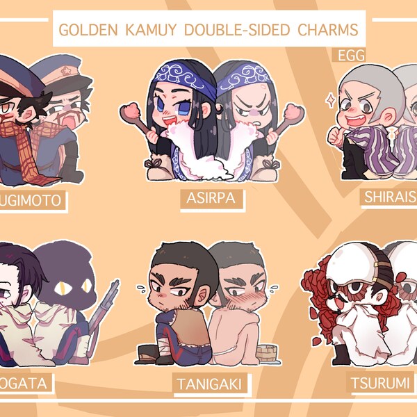 Golden Kamuy Doublesided Charms
