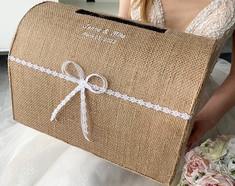 Card box wedding Rustic wedding, Card box for wedding Boho wedding, Card box with slot Minimalism, Personalized box, Boho wedding box, Box