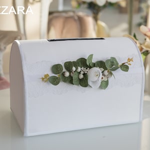 Caixa para cartões de casamento Casamento rústico, Caixa para cartões Eucalipto, Caixa para cartões de casamento Casamento rústico, Caixa para cartões de casamento com fenda Rústica, Cofrinho Boho