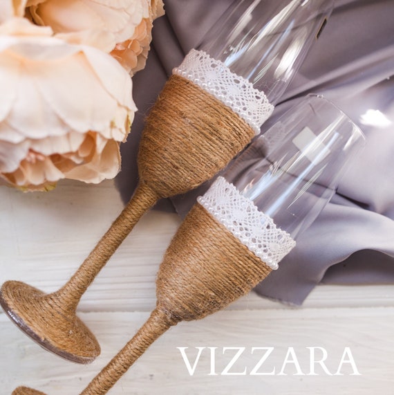 Country Weddings Wedding Flutes Country Themed Weddings Ideas Etsy
