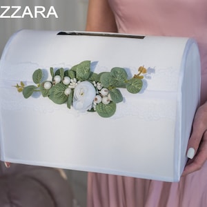 OurWarm White Wedding Card Box with Lock, PVC Gift Card Box for Wedding  Reception, Eucalyptus DIY We…See more OurWarm White Wedding Card Box with