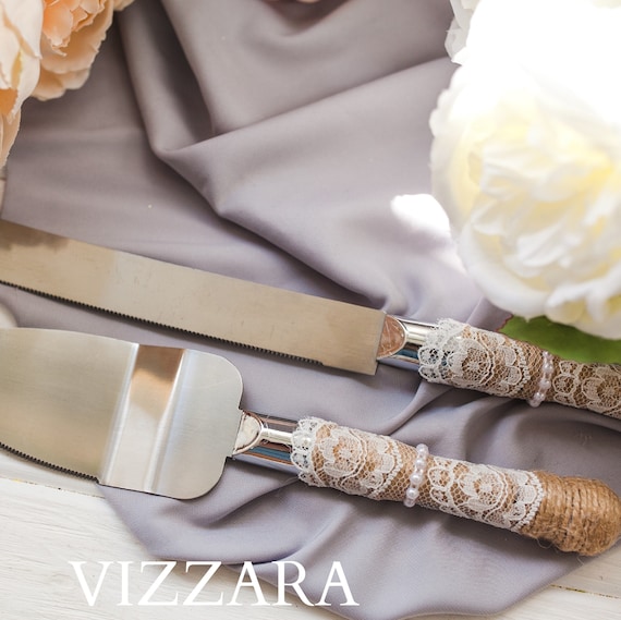 wedding cake knife set personalised