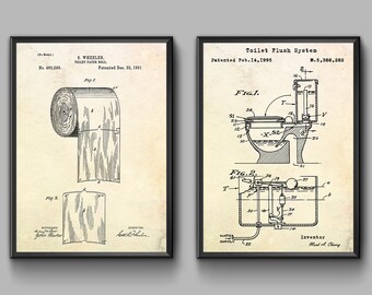 Toilet Paper Holder Patent Art Print By Ac1313 Redbubble