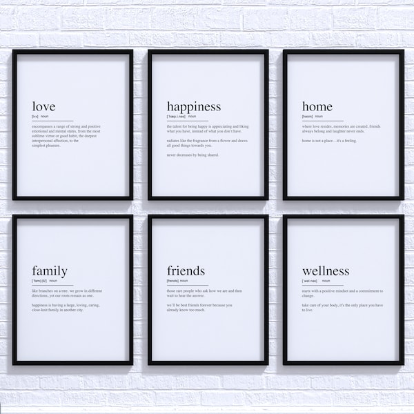 Quotes Wall Art About Love Etsy