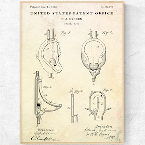 May include: A black and white line drawing of a patent for a urinal bowl. The patent is dated March 14, 1893 and is titled "United States Patent Office" and "Urinal Bowl". The patent drawing shows different views of the urinal bowl.