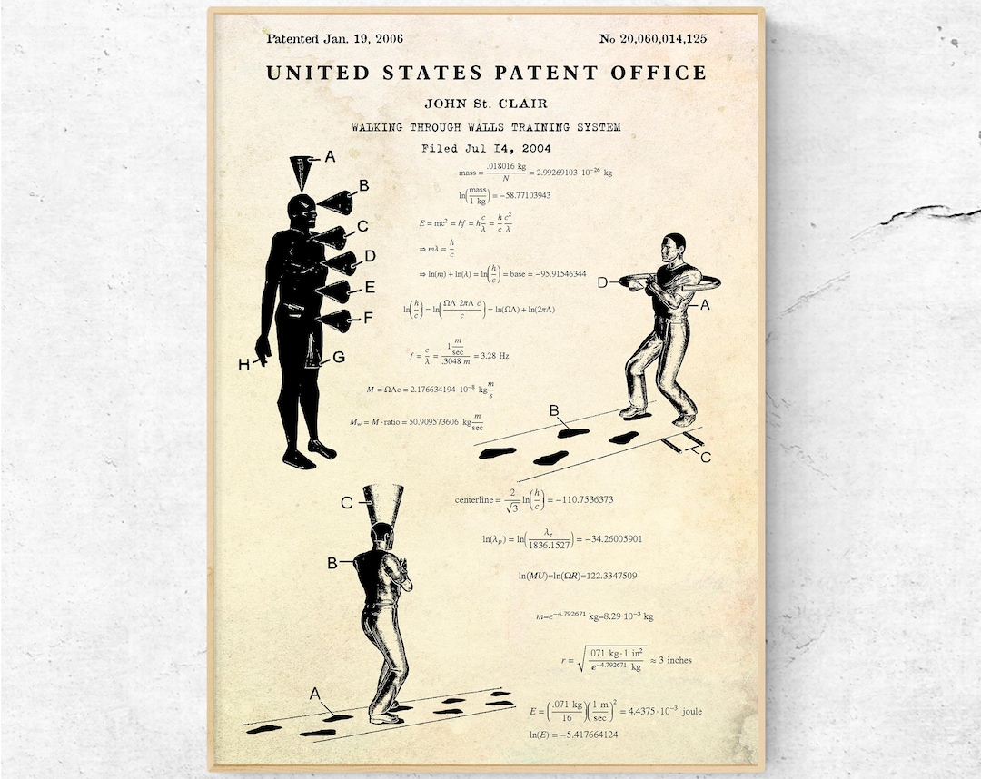 Walking Through Walls Patent Print, Oddest Hyperspace Energy Concept ...