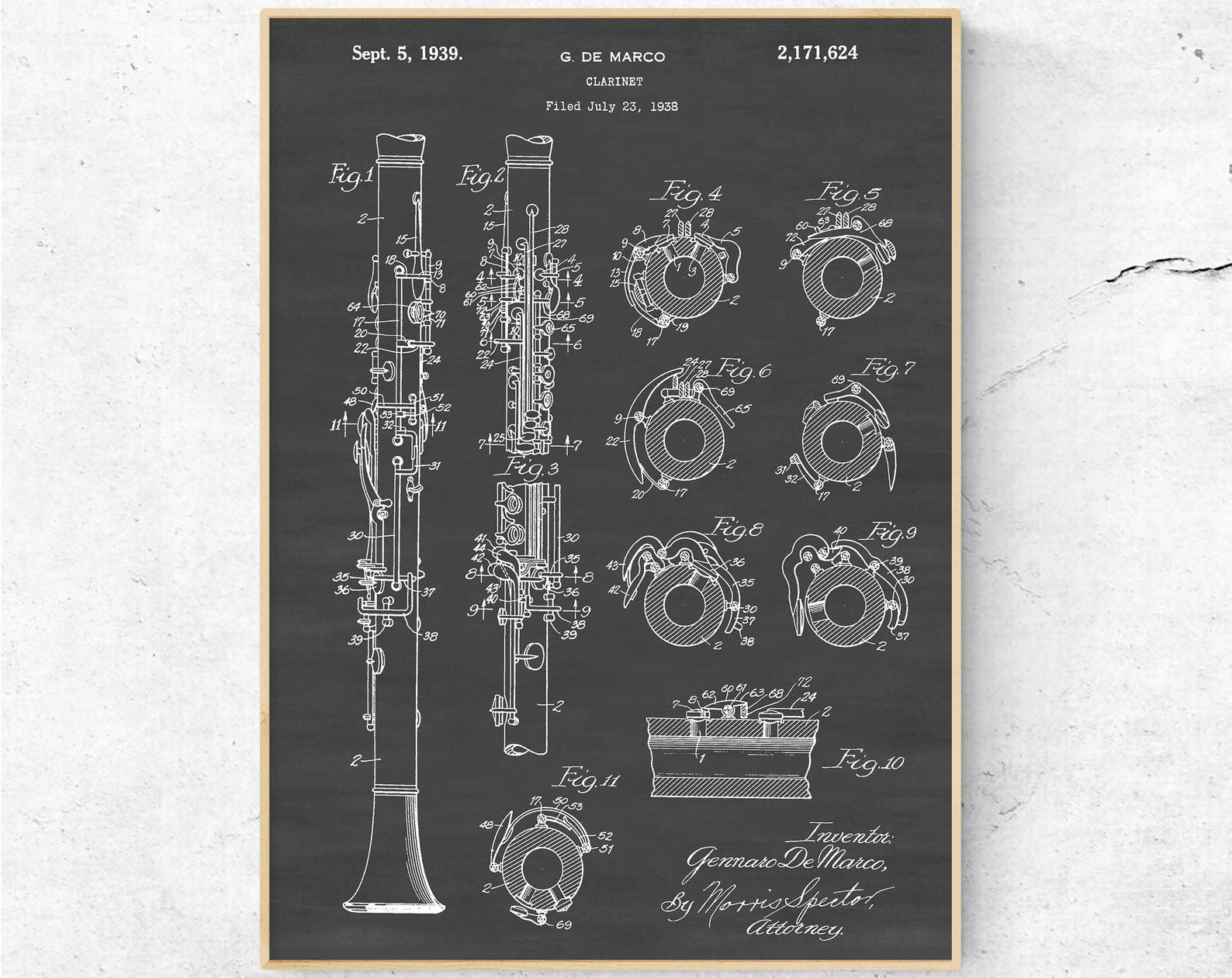 Patent Poster. Print. Wall Art. Etsy