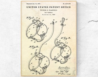 Dog Harness 1927 Patent Print, Veterinarian Gift