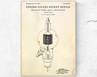 Cathode Ray Tube Patent Print Art 1935 - Etsy