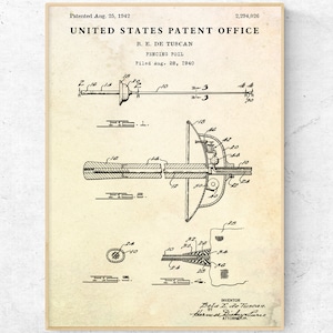 Fencing Sword Patent Print. Vintage Sports Decor Blueprint Wall Art. Fencing Foil Poster