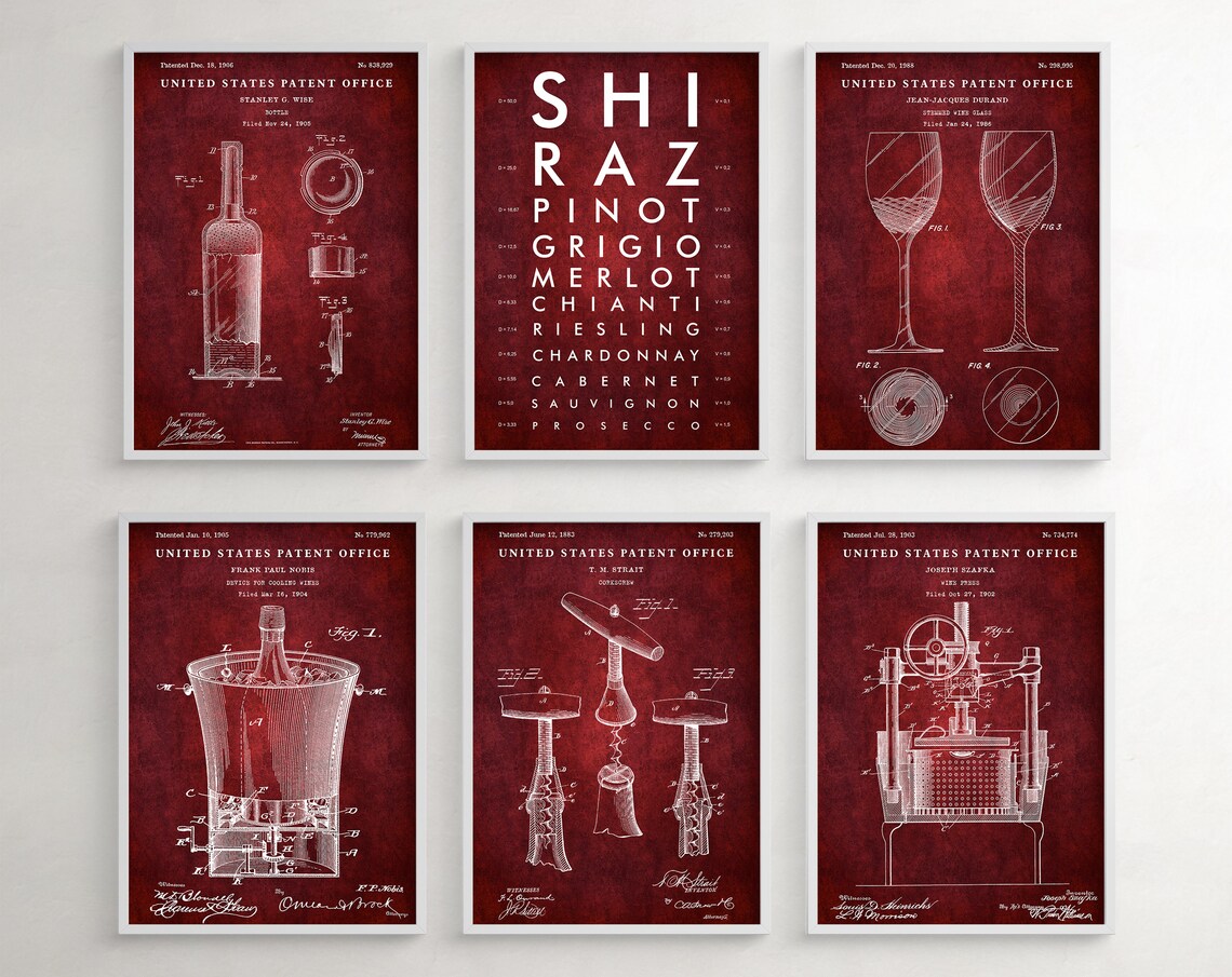 Eye Chart Wine Bottle 